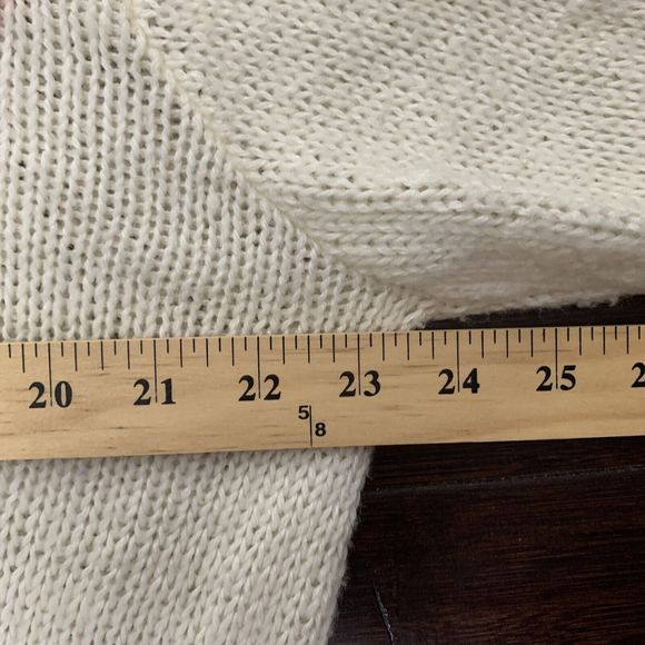 VTG 50s Carol Brent Cardigan Sweater Hand Painted Floral Granny Cottage Core L - Picture 11 of 16